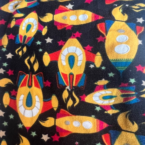 Rocket print lularoe OS leggings - Picture 2 of 2